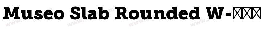 Museo Slab Rounded W字体转换